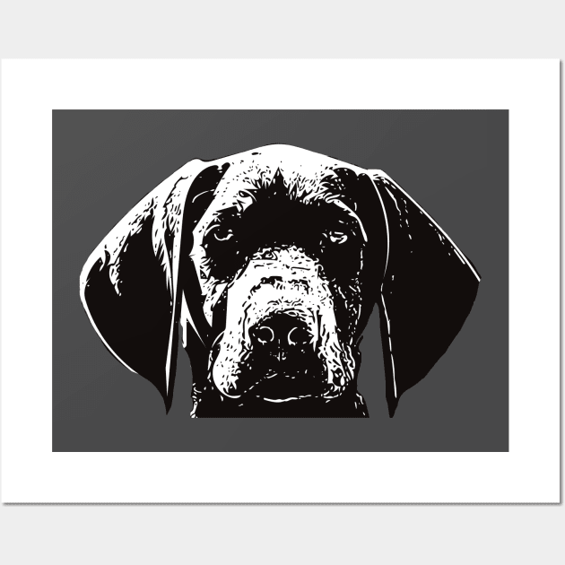 German Shorthaired Pointer - GSP Christmas Gifts Wall Art by DoggyStyles